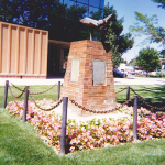 Original Idaho Capitol Mall Space Shuttle monument (photo provided by George W. Fuhriman)
